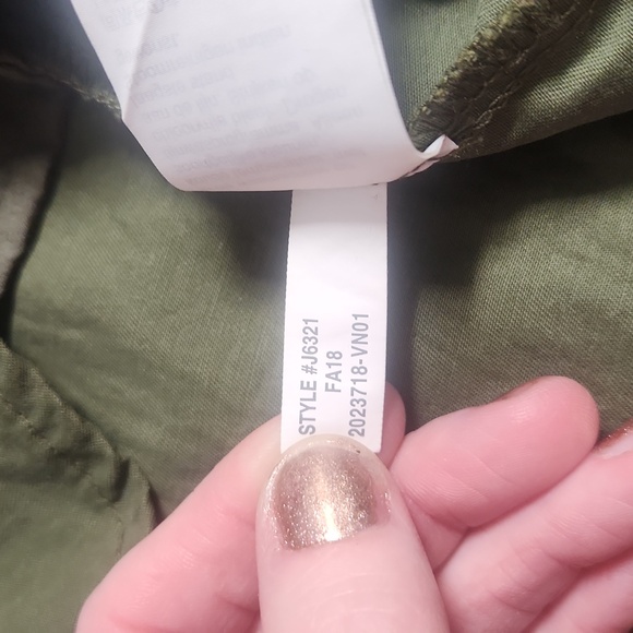 J. Crew Green Button-Up Shirt Dress, Size 10 - Picture 10 of 10